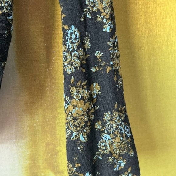 NWT Free People Printed Turnt Bodysuit in Night Combo- Medium - Picture 5 of 11